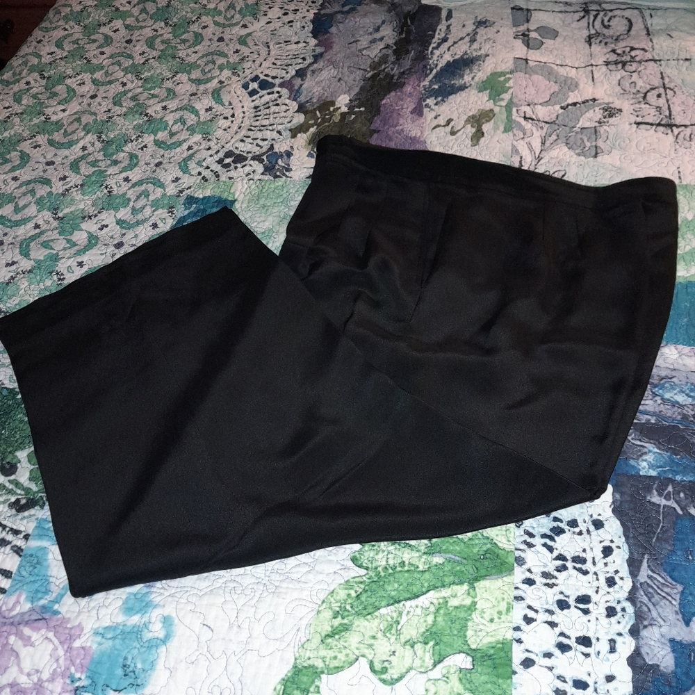 Josephine Chaus Women's Silk Dress Pants, Black Size 16